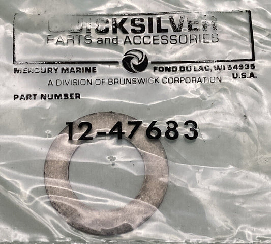 QTY 2 NEW GENUINE MERCURY QUICKSILVER 12-47683 WASHER WTR PUMP ASM 250 MIE