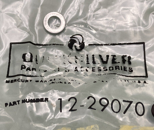 QTY 2 NEW GENUINE MERCURY QUICKSILVER 12-29070 WASHER FUEL TNK PLAS OUTBOARD 5HP