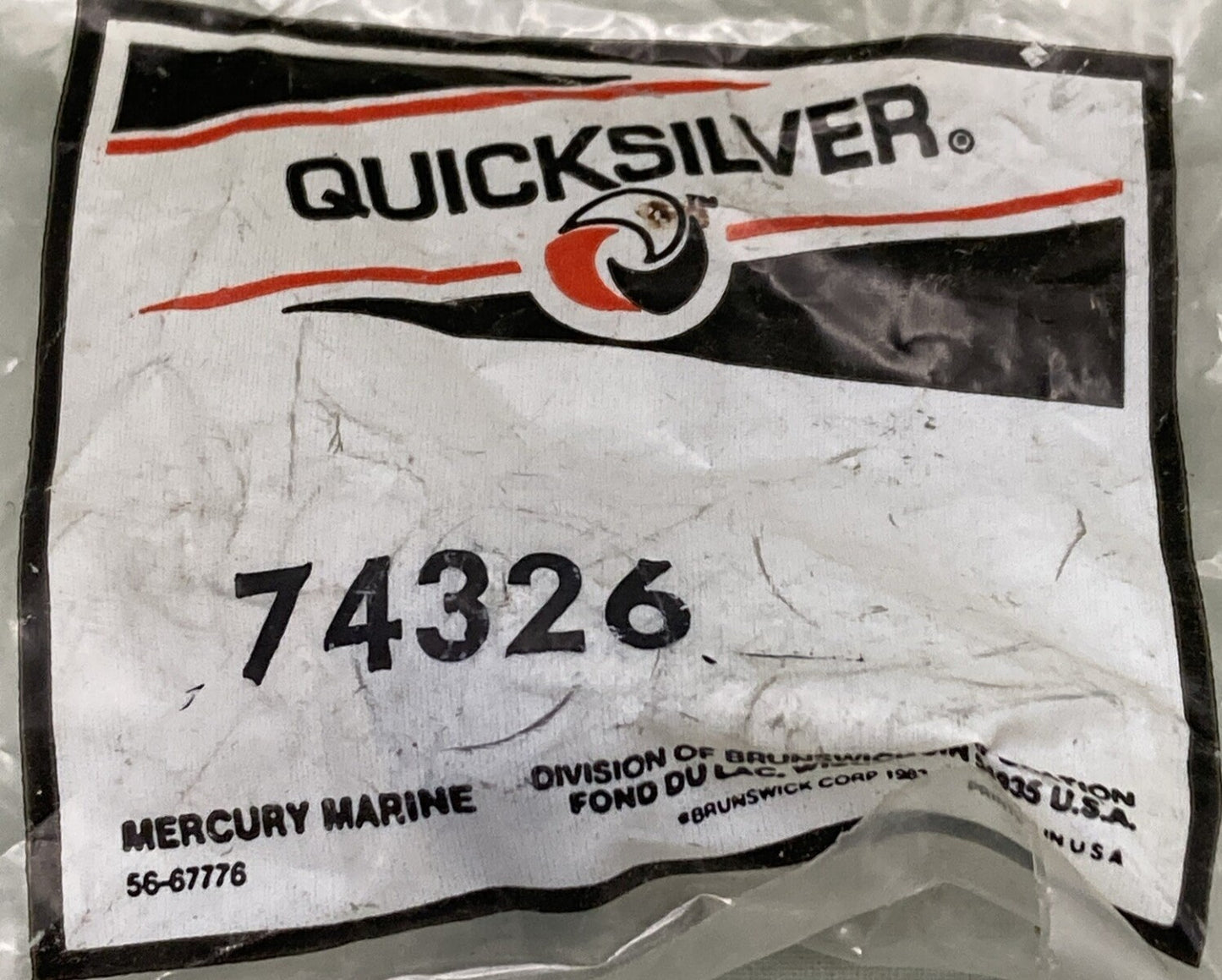 NEW GENUINE MERCURY QUICKSILVER 74326 BUTTON CONTROL HANDLE