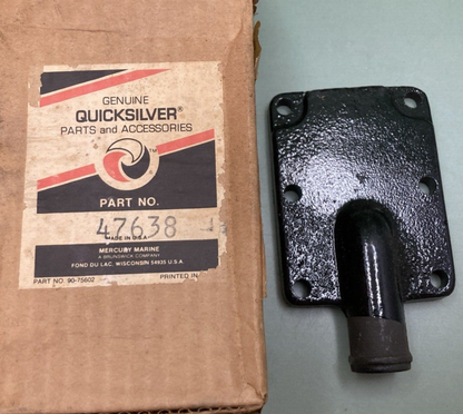NEW GENUINE MERCURY QUICKSILVER 47638 COVER EXHAUST MANIFOLD END CAP