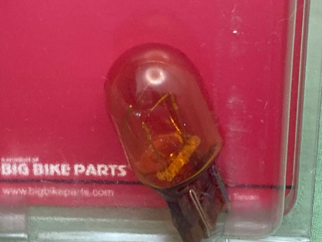 NEW SHOW CHROME ACCESSORIES 10-7443A AMBER 7433 REPLACEMENT BULB 12V 21/5W WEDGE