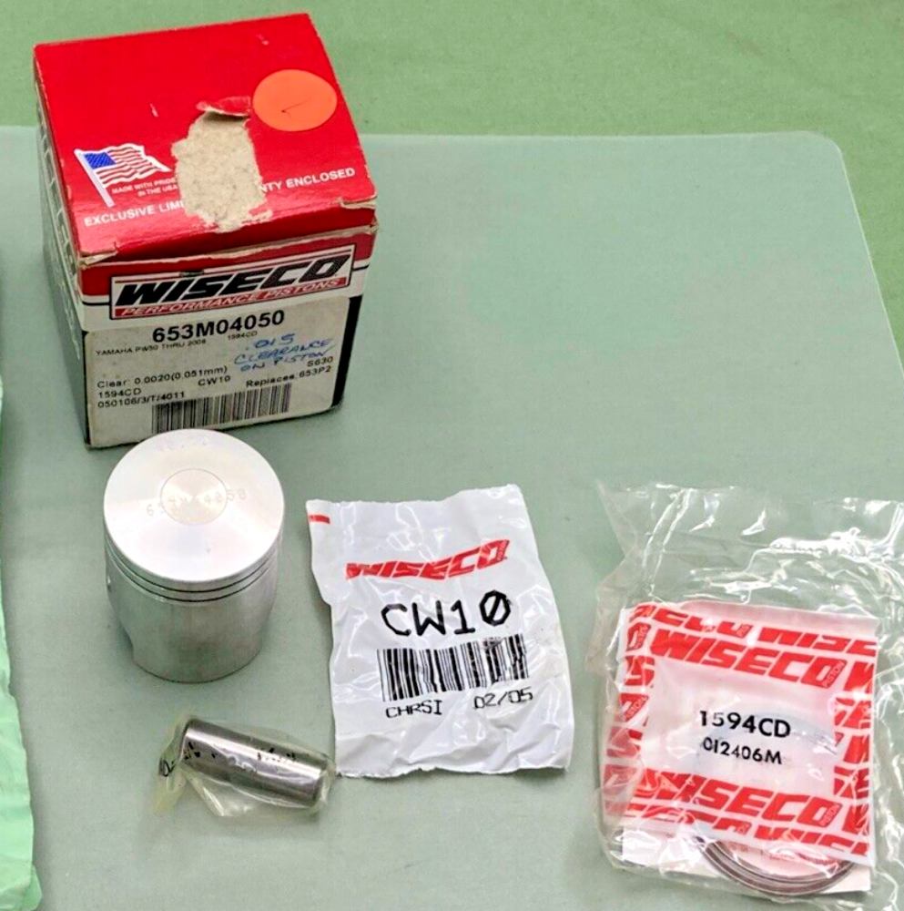 NEW WISECO 653M04050 PISTON KIT 0.051MM YAMAH PW50 THUR 2005