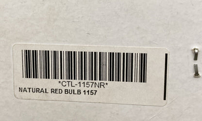 NEW CLEAR ALTERNATIVES CTL-1157NR NATURAL RED BULB SET 28/8W 12V 21/5W
