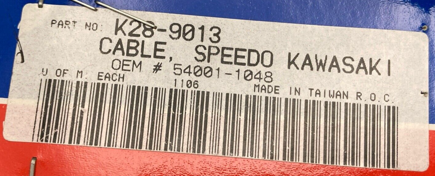 NEW PARTS UNLIMITED K28-9013 SPEEDOMETER CABLE, KAWASKI 54001-1048