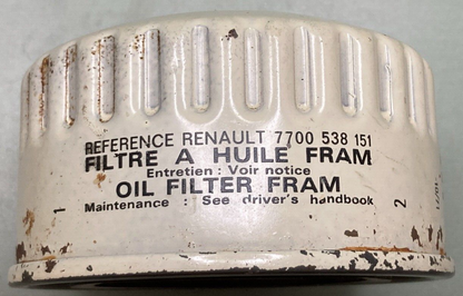 NEW GENUINE RENAULT  7700 538 151 OIL FILTER INBOARD