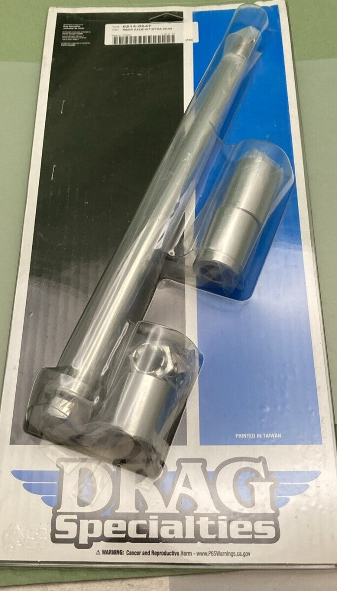 NEW DRAG SPECIALTIES 0214-0047 13" CHROME REAR AXLE KIT HARLEY DYNA 2000-2005