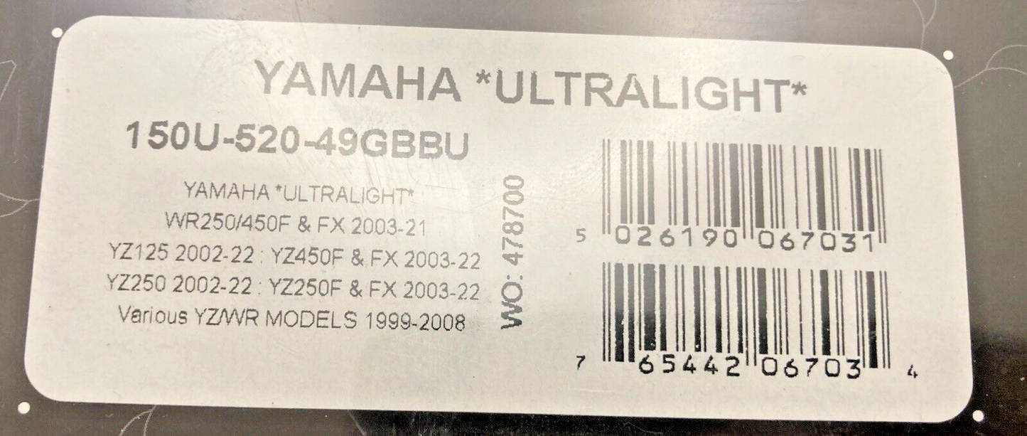 NEW RENTHAL 150U-520-49GBBU 49T ULTRALIGHT REAR ALUMINUM SPROCKET HONDA YAMAHA
