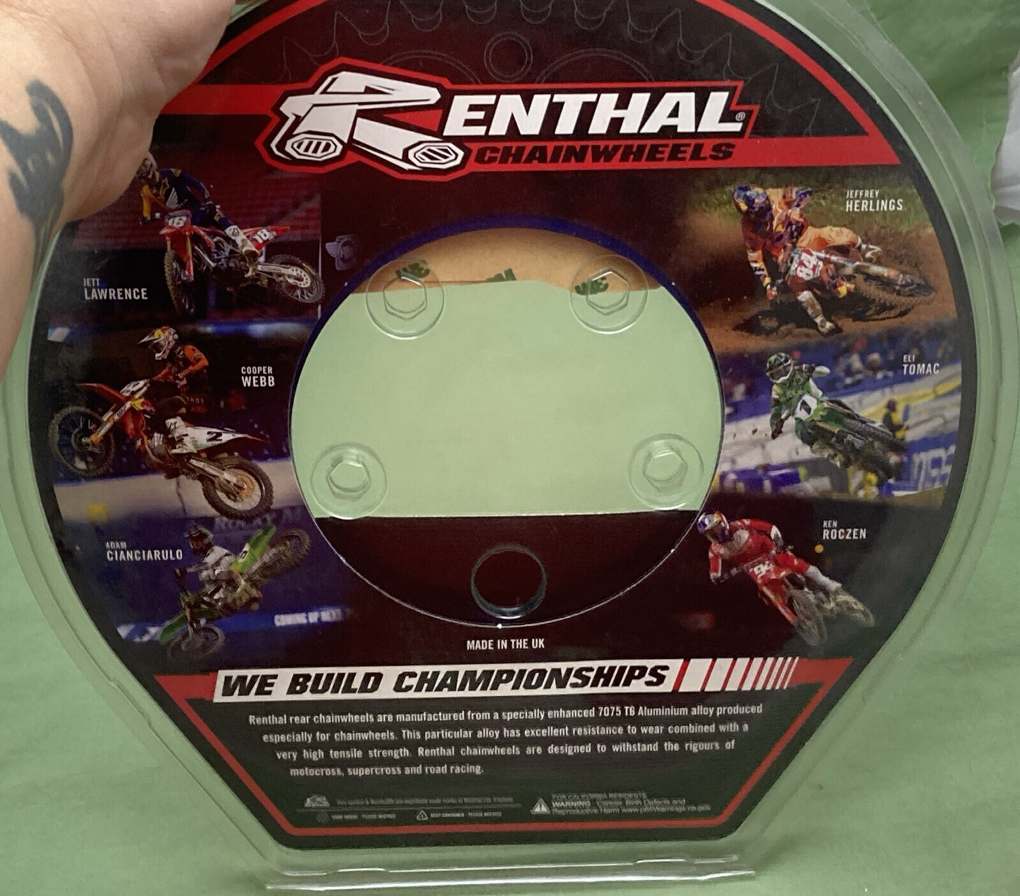 NEW RENTHAL 150U-520-49GBBU 49T ULTRALIGHT REAR ALUMINUM SPROCKET HONDA YAMAHA