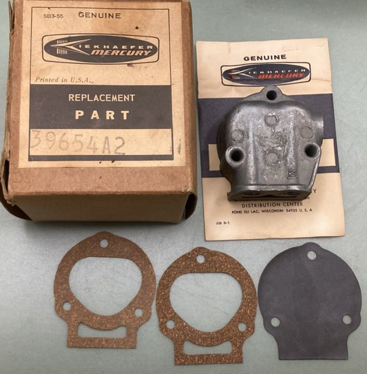 NEW GENUINE MERCURY 39654A2 FUEL PUMP ASSEMBLY OUTBOARD W/ 3 GASKETS