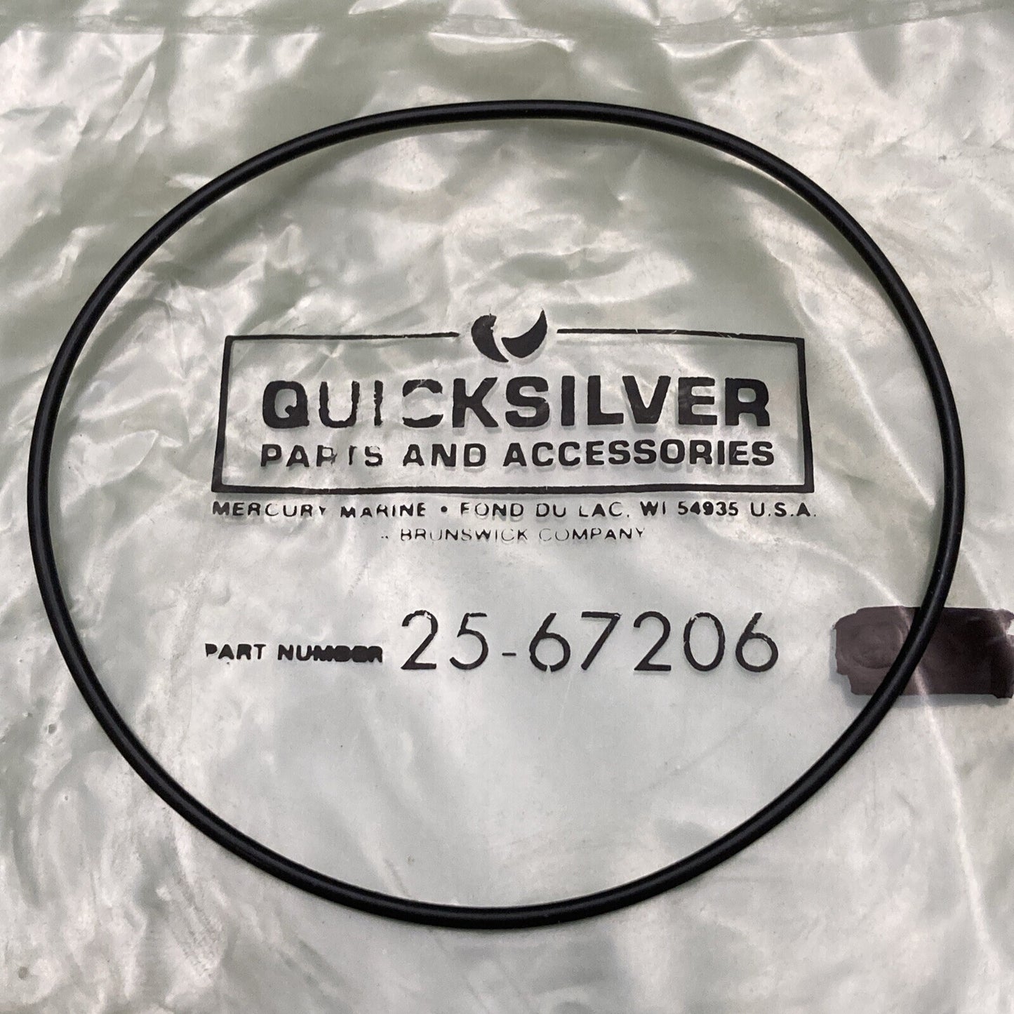 QTY 4 NEW GENUINE MERCURY QUICKSILVER 25-67206 O RING END CAP OUTBOARD 150-250HP