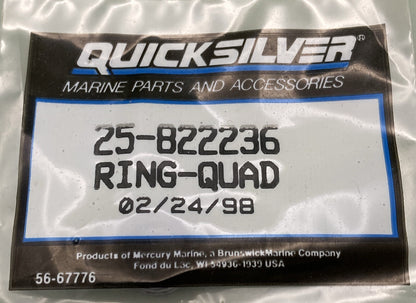 QTY 2 NEW GENUINE MERCURY QUICKSILVER 25-822236 QUAD RING FORCE RIGGING DSH HSNG