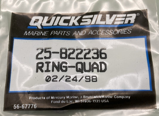 QTY 2 NEW GENUINE MERCURY QUICKSILVER 25-822236 QUAD RING FORCE RIGGING DSH HSNG