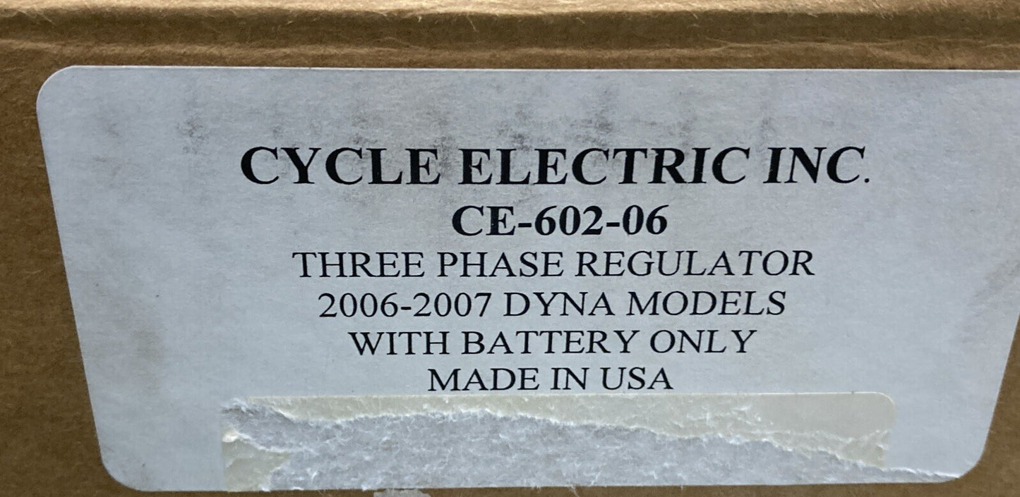 NEW CYCLE ELECTRIC CE-602-06 RECTIFYING REGULATOR, HARLEY DAVIDSON