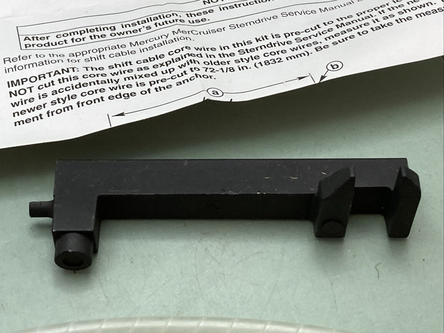 NEW GENUINE MERCURY QUICKSILVER 19543A 8 SHIFT CABLE ASSEMBLY, INCOMPLETE KIT