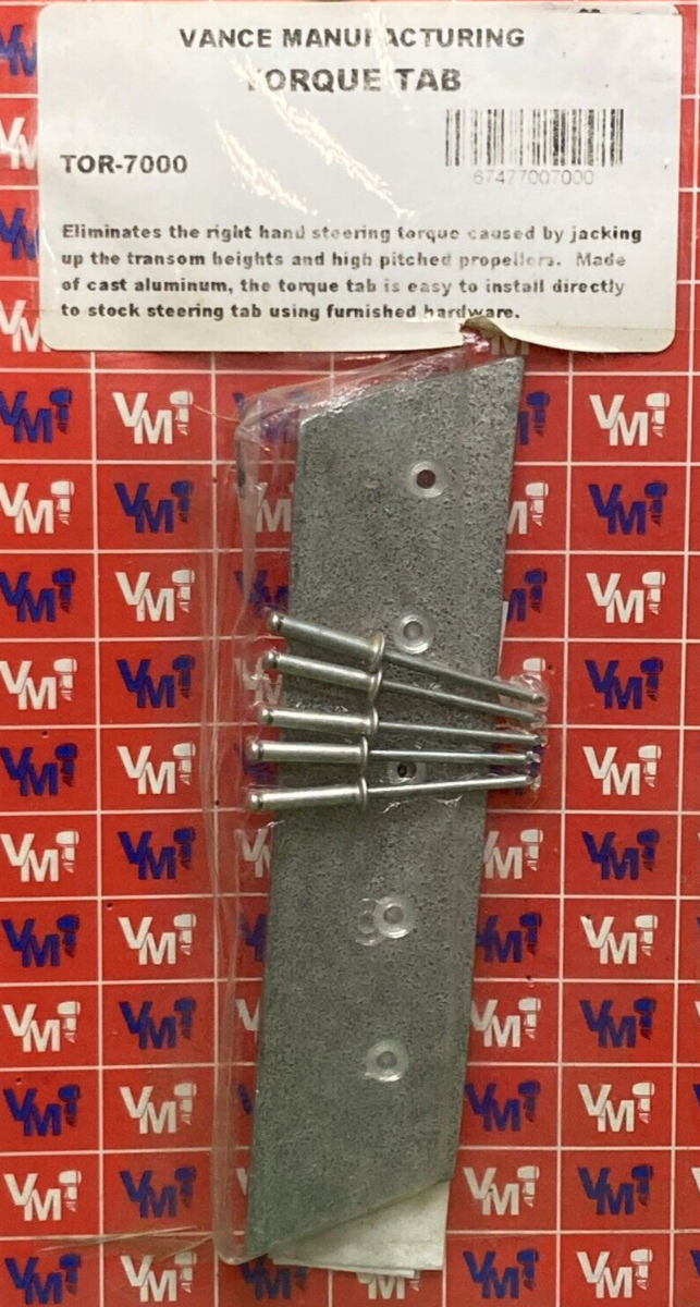 NEW VANCE MANUFACTURING TOR-7000 TORQUE TAB W/ HARDWARE