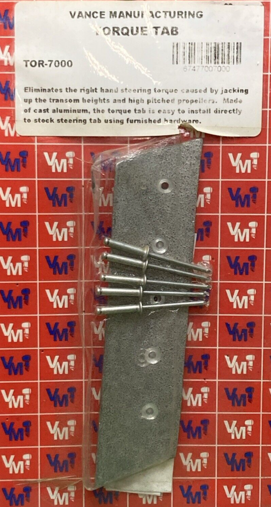 NEW VANCE MANUFACTURING TOR-7000 TORQUE TAB W/ HARDWARE