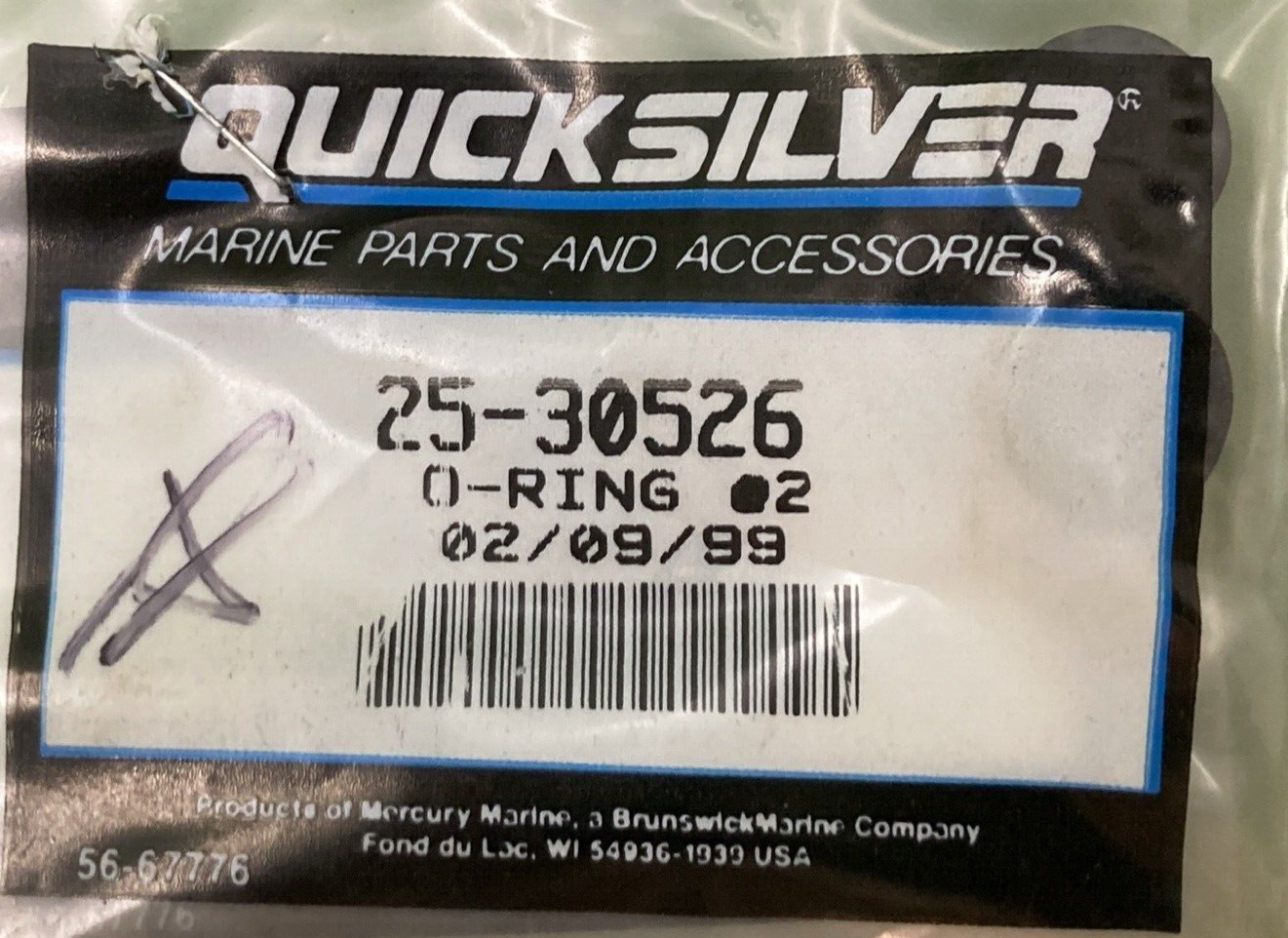 QTY 2 NEW GENUINE MERCURY 25-30526 O-RING