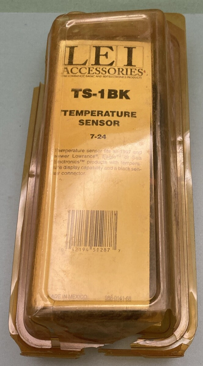 NEW GENUINE LEI ACCESSORIES TS-1BK TEMPERATURE SENSOR 7-24 LOWRANCE EAGLE