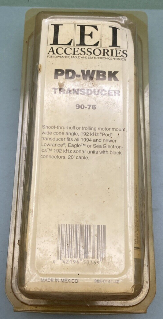 LEI ACCESSORIES PD-WBK TRANSDUCER 90-76 LOWRANCE EAGLE