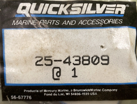 QTY 2 NEW GENUINE MERCURY 25-43809 GROMMET EXHAUST WATER SHUTTER