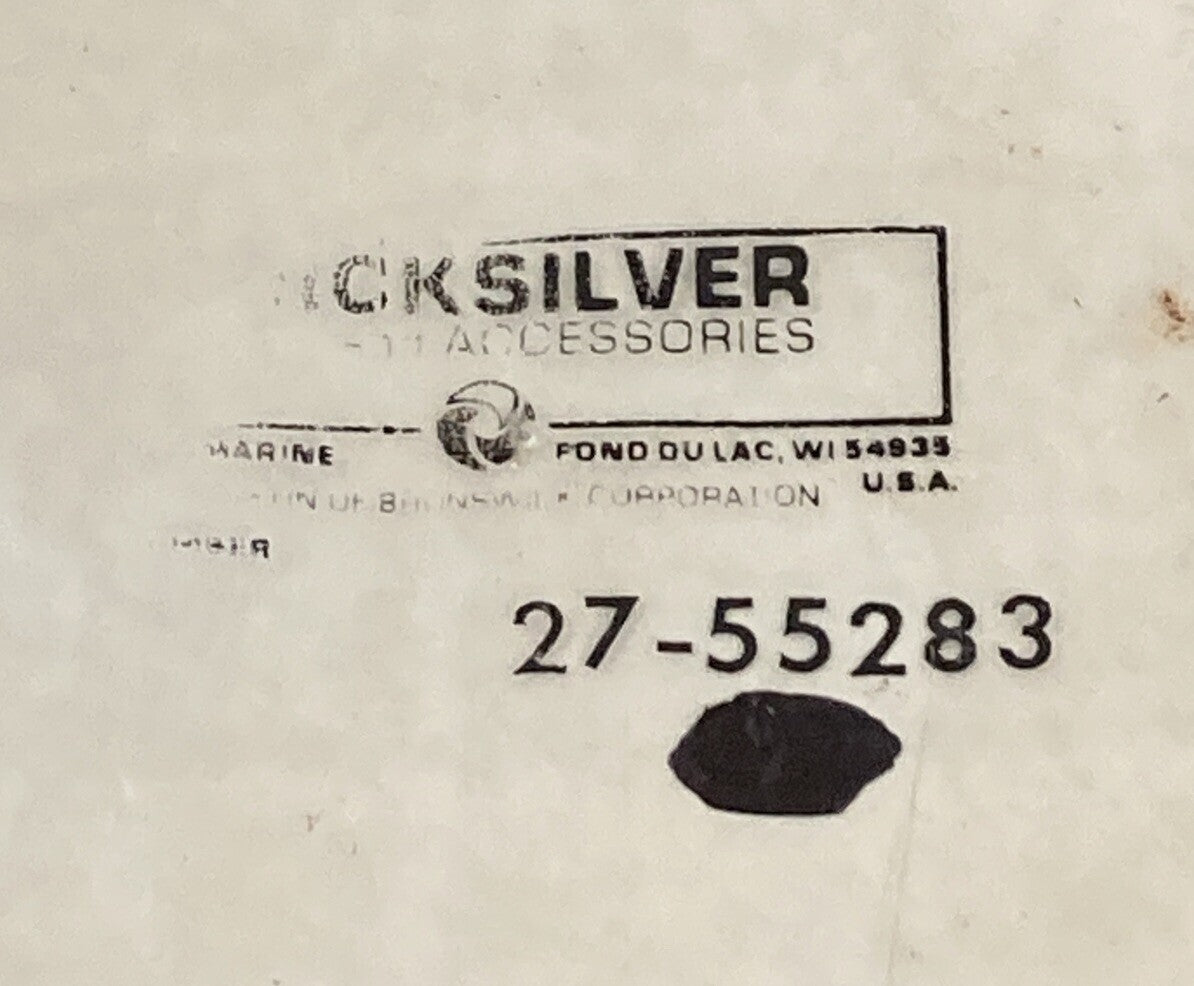 NEW GENUINE MERCURY QUICKSILVER 27-55283 GASKET CYCLINDER BLOCK TO BAFFLE PLATE