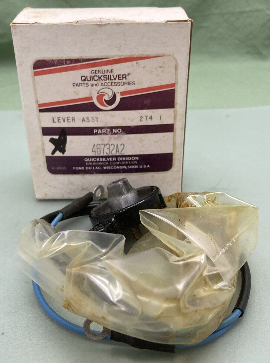 NEW GENUINE MERCURY QUICKSILVER 46732A2 LEVER ASSEMBLY