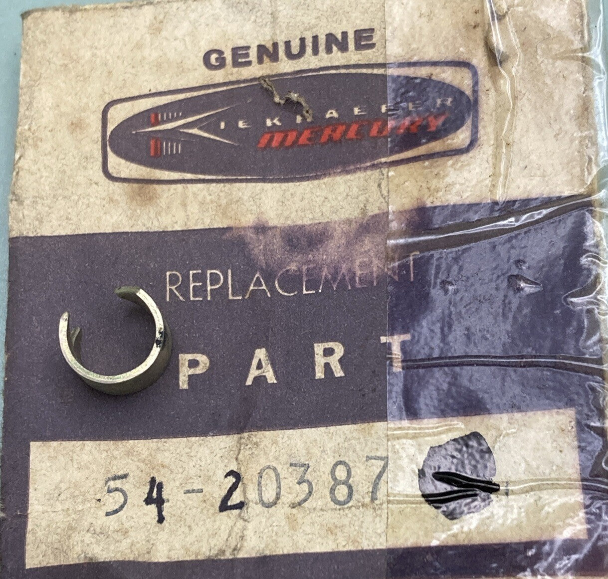 QTY 2 NEW GENUINE MERCURY 54-20387 CLAMP FUEL LINE OUTBOARD 4.5HP