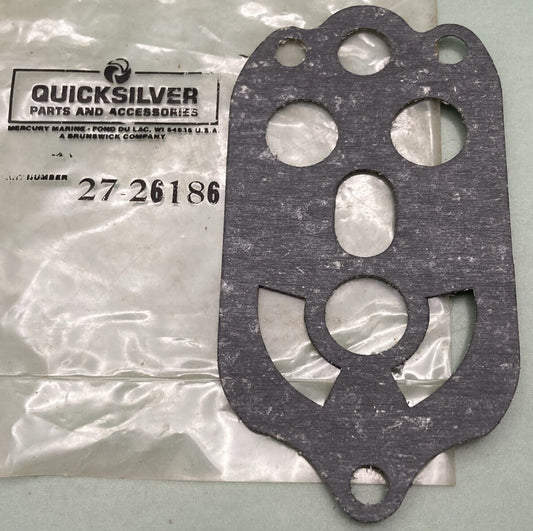 QTY 3 NEW MERCURY QUICKSILVER 27-26186 GASKET UPP WTR PMP CVR OUTBOARD 60-70HP