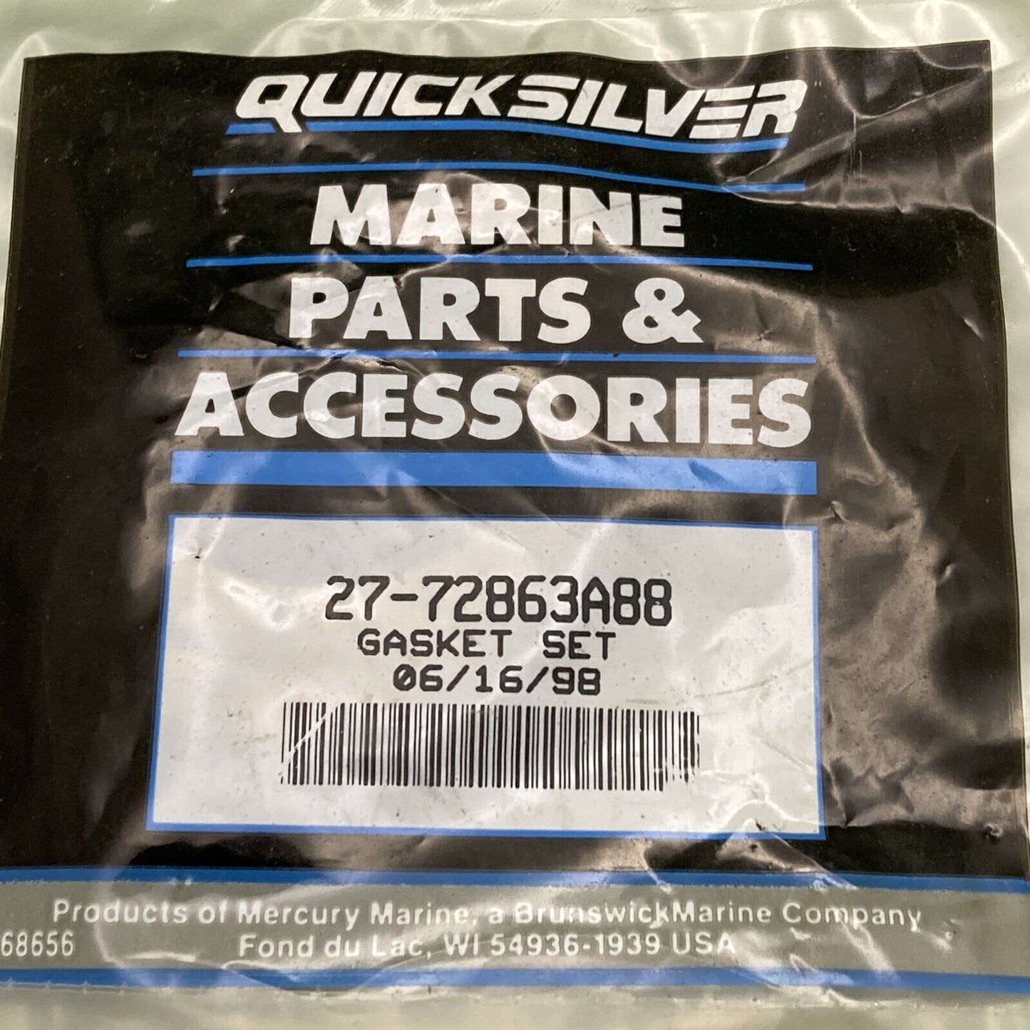 NEW GENUINE MERCURY QUICKSILVER 27-72863A88 GASKET SET ELEC MOTO G HSNG