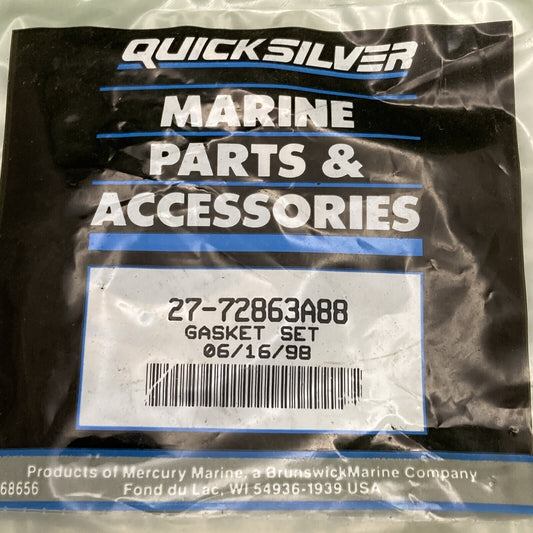 NEW GENUINE MERCURY QUICKSILVER 27-72863A88 GASKET SET ELEC MOTO G HSNG