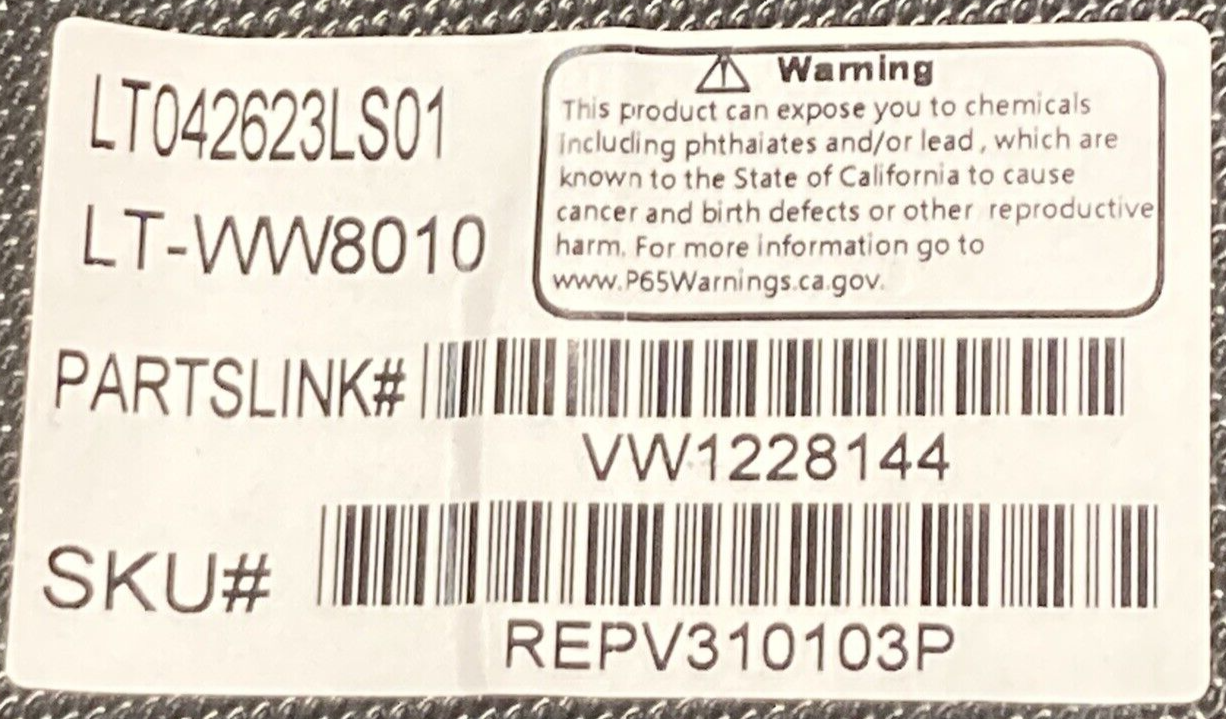 NEW GENUINE LIAN TOUH WW8010 ENGINE SPLASH SHIELD PASSAT