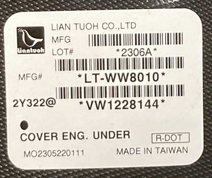 NEW GENUINE LIAN TOUH WW8010 ENGINE SPLASH SHIELD PASSAT