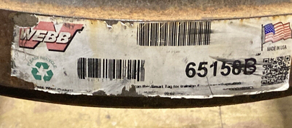 NEW WEBB 65158B 16.5" x 5" Outboard Mount Balanced Brake Drum 10 HOLE