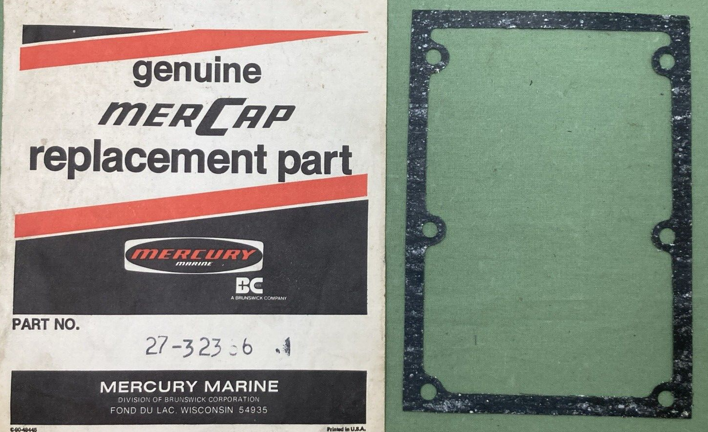 NEW GENUINE MERCURY QUICKSILVER 27-32366 GASKET SHIFT FORK COVER TO DRIVE SHAFT