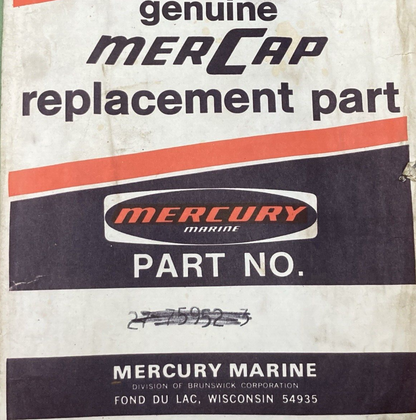 NEW GENUINE MERCURY QUICKSILVER 27-75952 GASKET DIVIDER PLATE