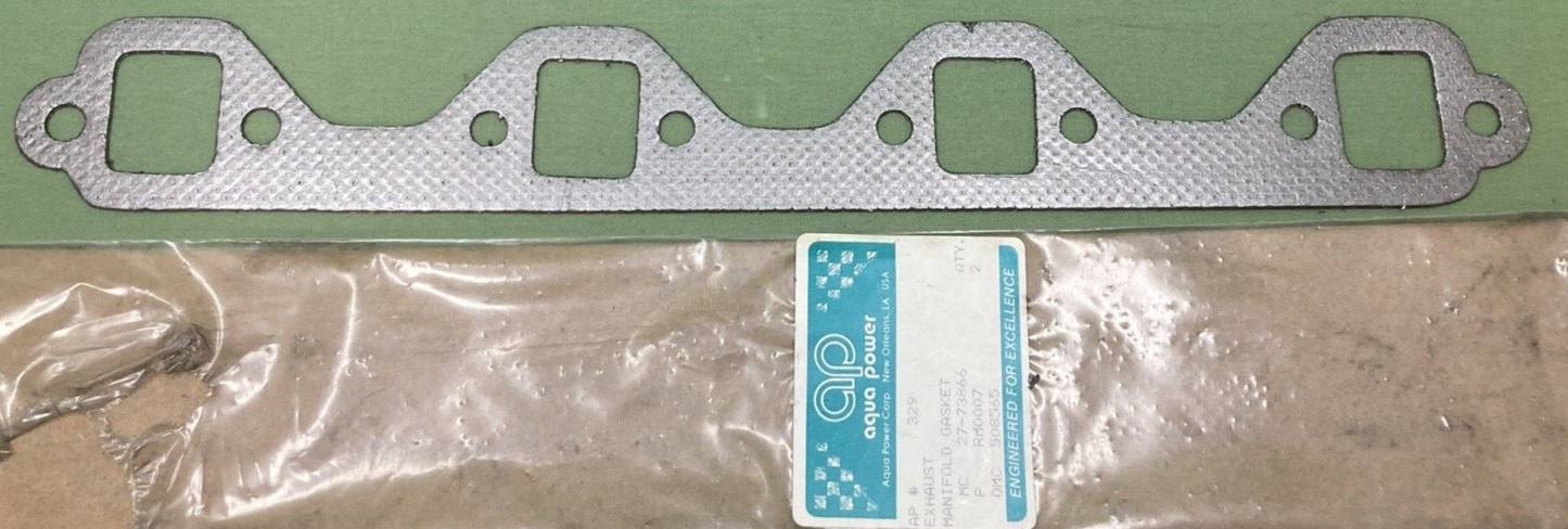 NEW AQUA POWER 329 GASKET EXHAUST MANIFOLD CYLINDER HEAD MERCURY 27-73866