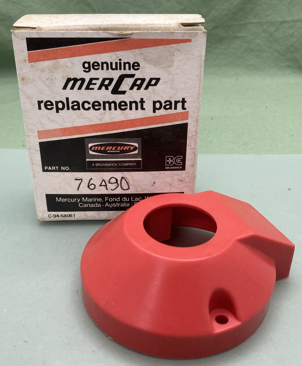 NEW GENUINE MERCURY 76490 COVER HOUSING DSH CONTROL TRANSOM RED