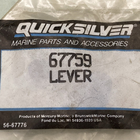 NEW GENIUNE MERCURY QUICKSILVER 67759 THROTTLE LEVER CHOKE PLATE MARINE V-150