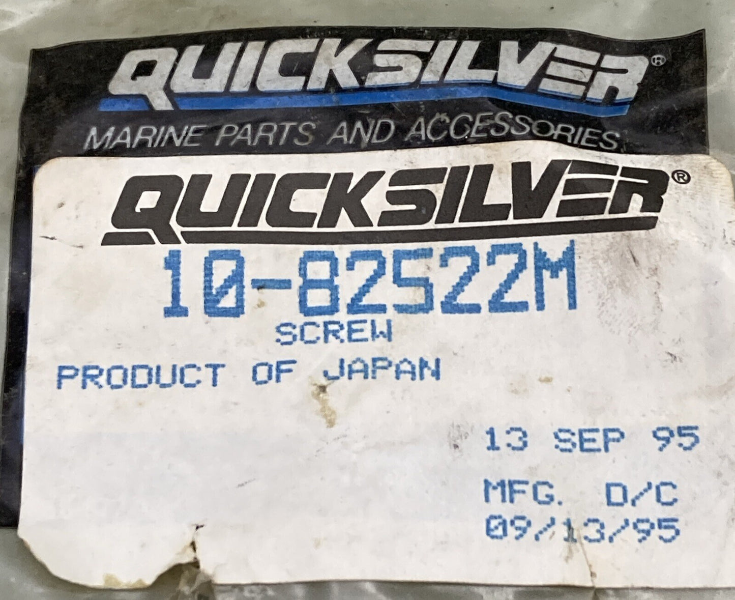 NEW GENUINE MERCURY QUICKSILVER 10-82522M SCREW FUEL LINES FILTER OUTBOARD 30HP