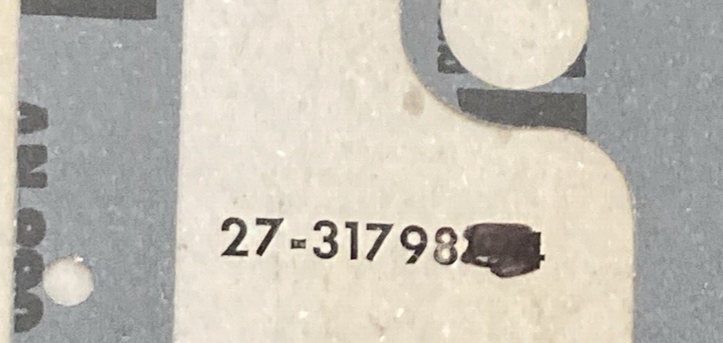 NEW GENUINE MERCURY 27-31798 GASKET CYLINDER BLOCK