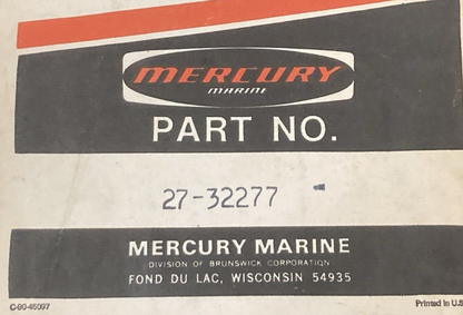 NEW GENUINE MERCURY 27-32277 GASKET DRIVE SHAFT TO GEAR HOUSING