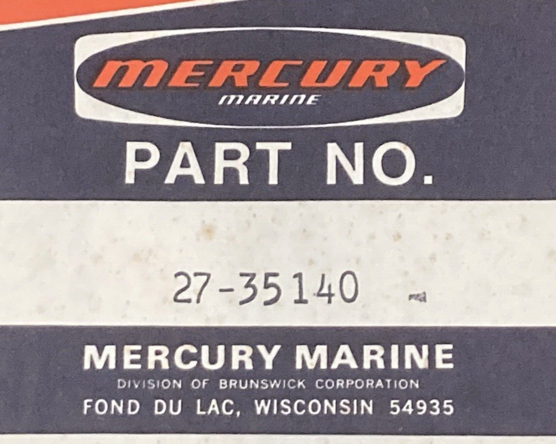NEW GENUINE MERCURY 27-35140 GASKET INNER WATER JACKET COVER EXHAUST MANIFOLD