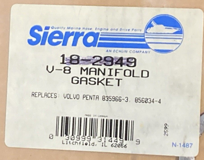 NEW GENUINE SIERRA 18-2949 V-8 EXHAUST MANIFOLD GASKET VOLVO