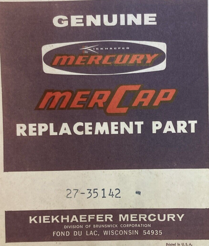 NEW GENUINE MERCURY 27-35142 GASKET OUTER COVER TO INNER COVER