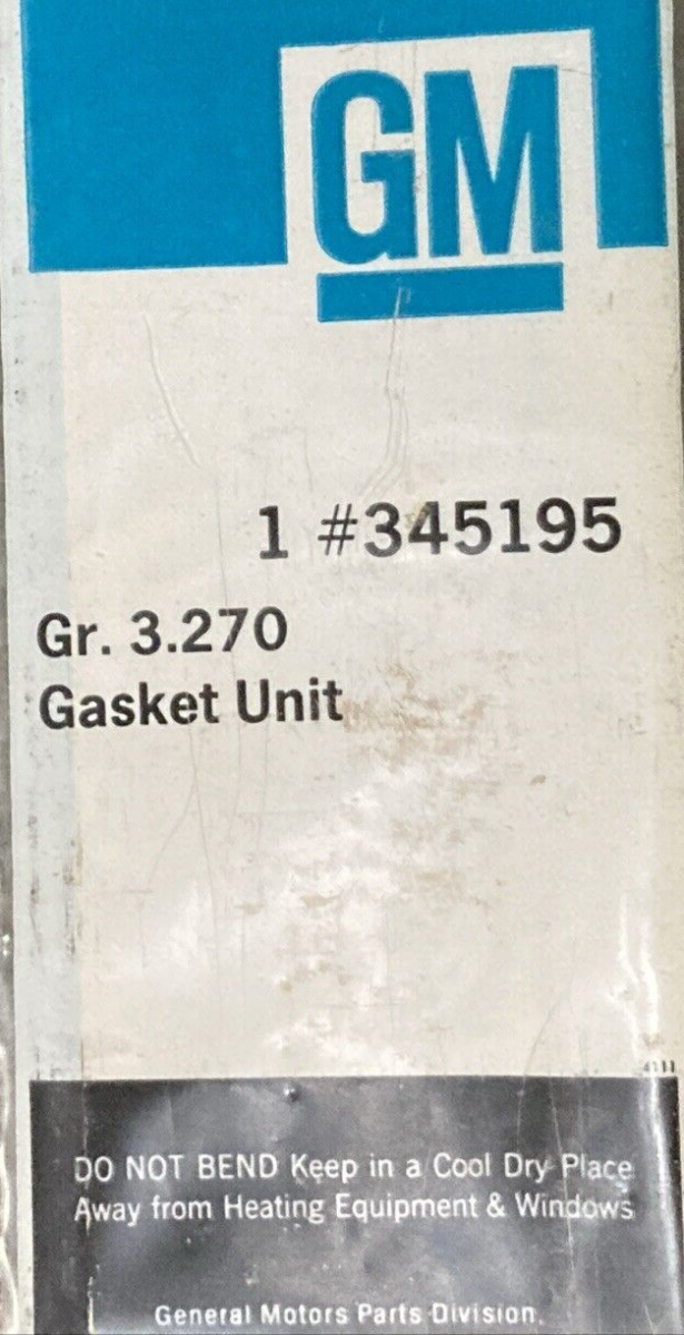 NEW GENUINE MERCURY QUICKSILVER 27-75611A1 GASKET SET Intake Manifold W/GM PARTS