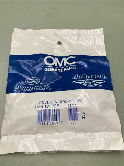 NEW OMC 437228 COVER AND GASKET ASSEMBLY