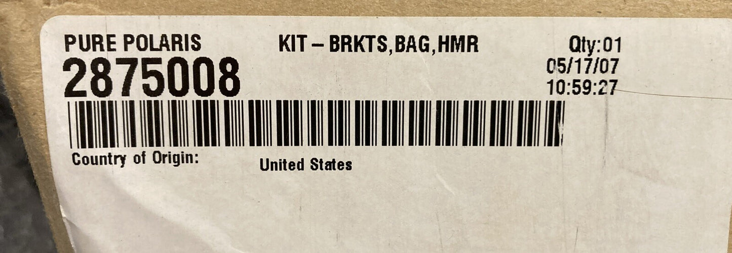 NEW GENUINE VICTORY 2875008 Saddlebag Bracket KIT HAMMER & JACKPOT