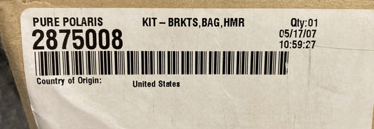 NEW GENUINE VICTORY 2875008 Saddlebag Bracket KIT HAMMER & JACKPOT