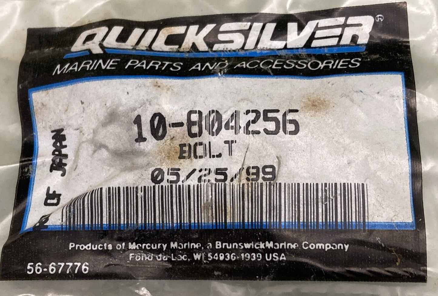 NEW GENUINE MERCURY QUICKSILVER 10-804256 BOLT FUEL PUMP OUTBOARD 90HP