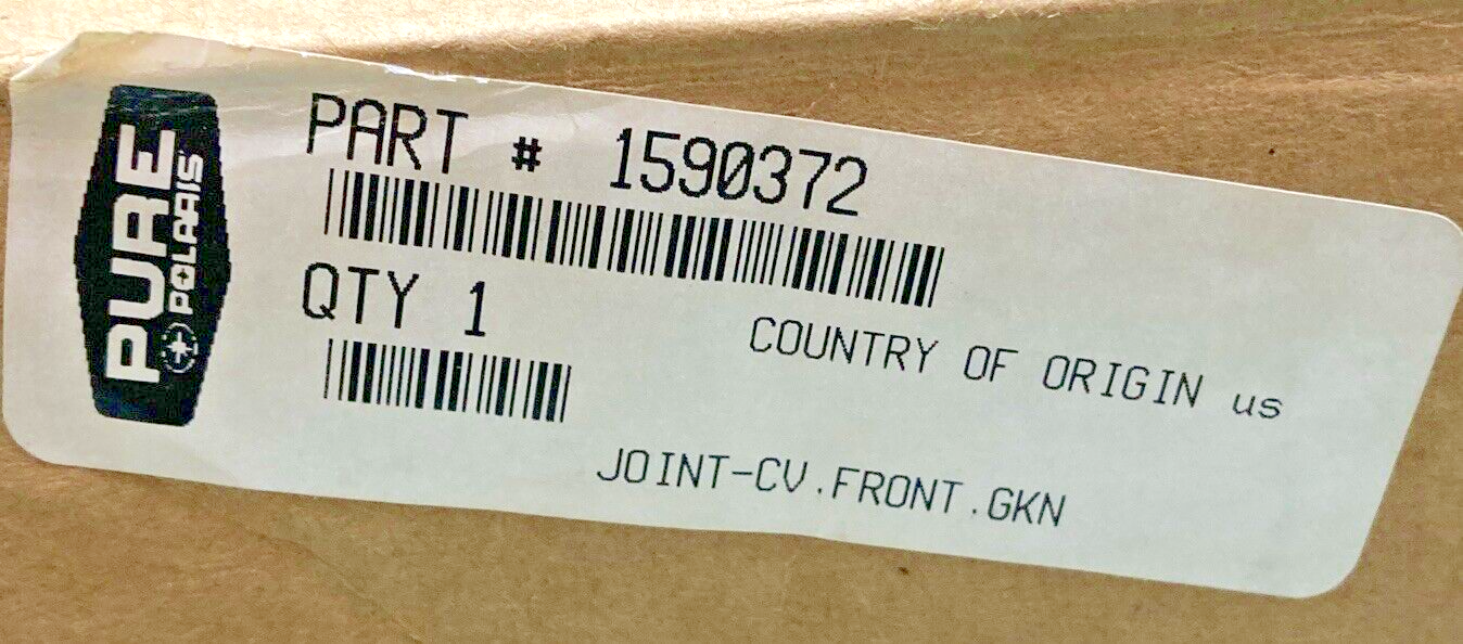 NEW GENUINE POLARIS 1590372 CV JOINT FRONT OUTER